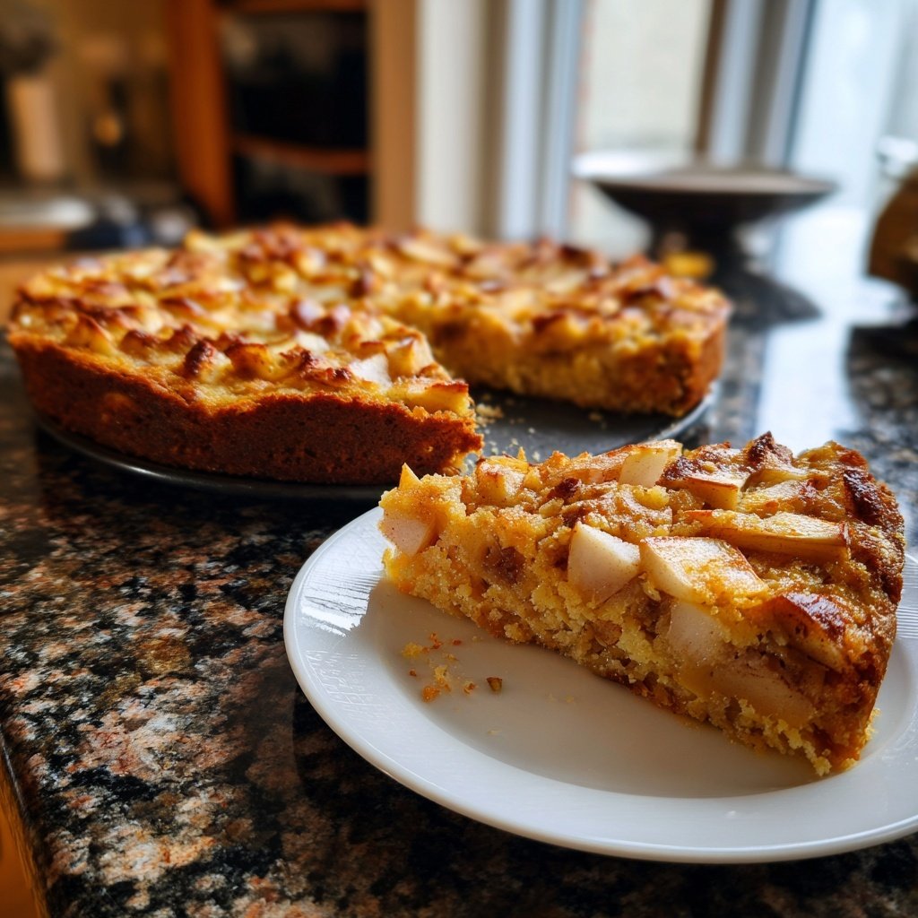 Karottenkuchen Mit Apfel Stücken