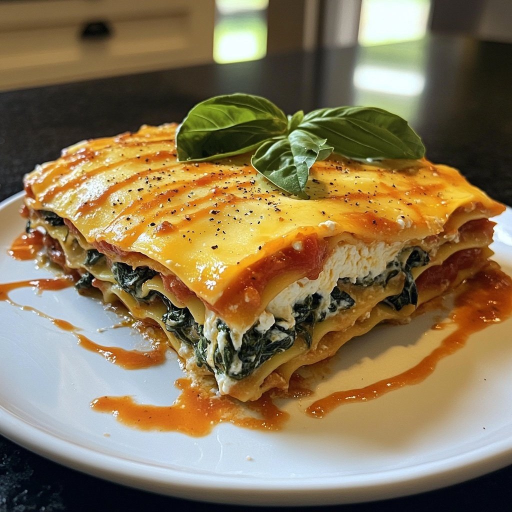 Lasagne mit Spinat und Ricotta