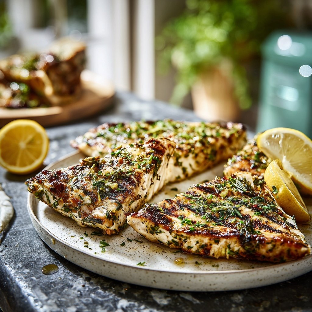 Gesund & Leicht Zitronen-Gegrillter Fisch