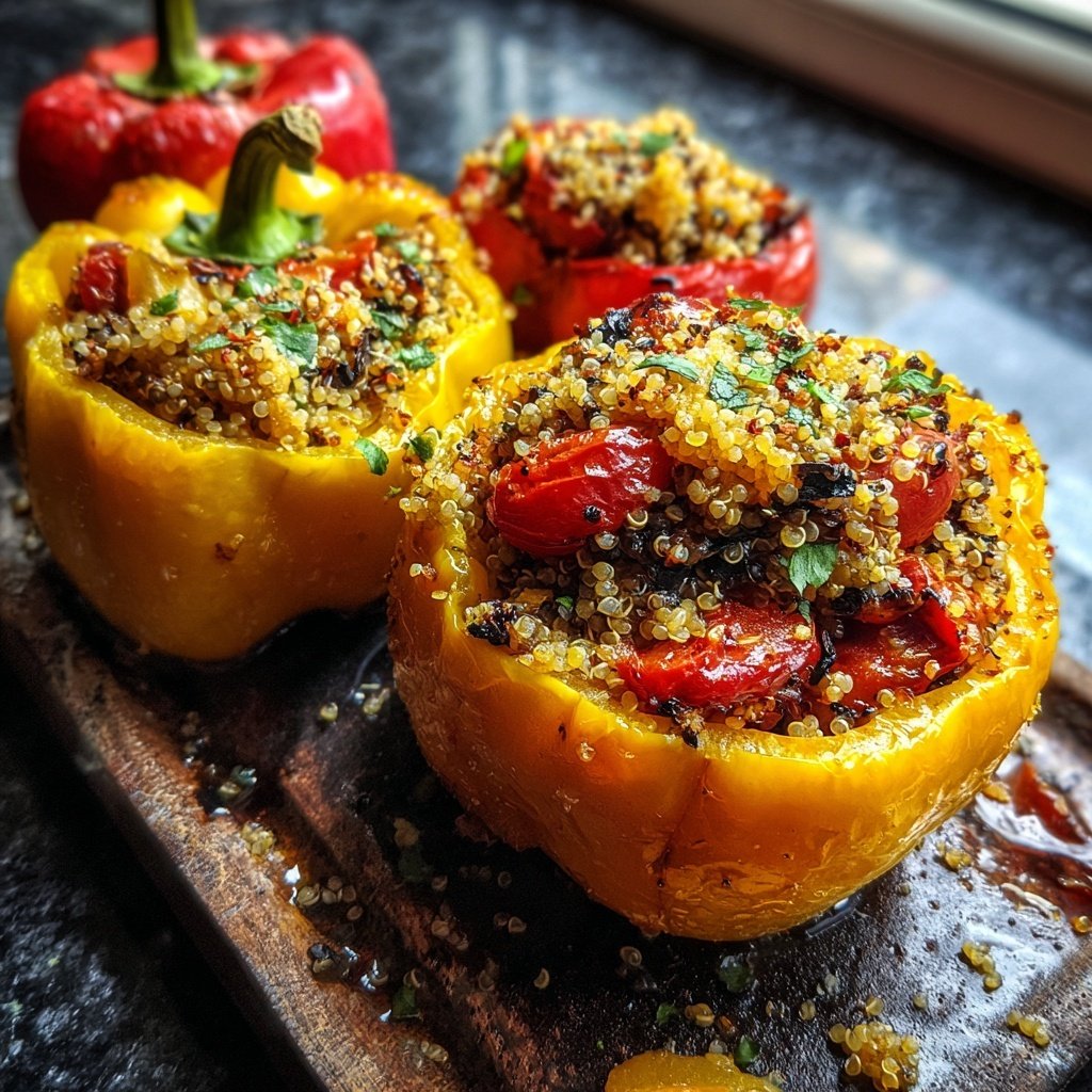 Gefüllte Paprika mit Quinoa