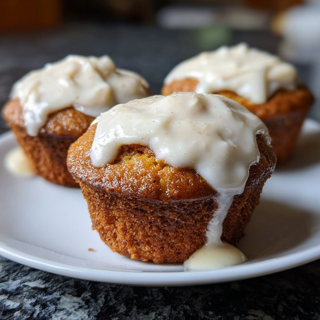 Muffins mit Vanillecreme