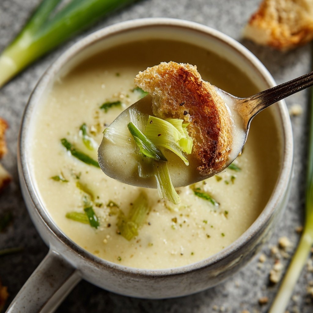 Blumenkohlsuppe mit Lauch