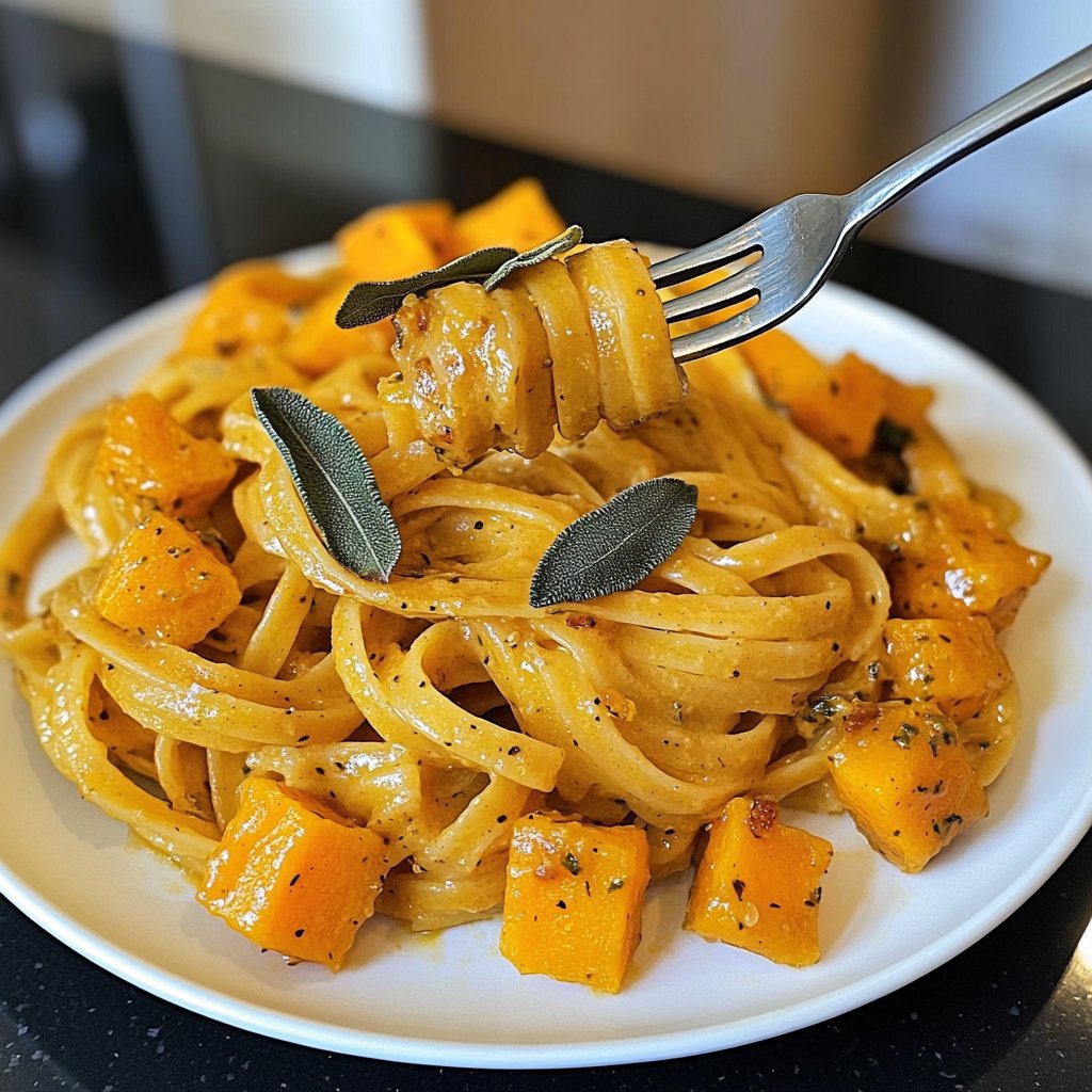 Pasta mit Kürbis und Salbei