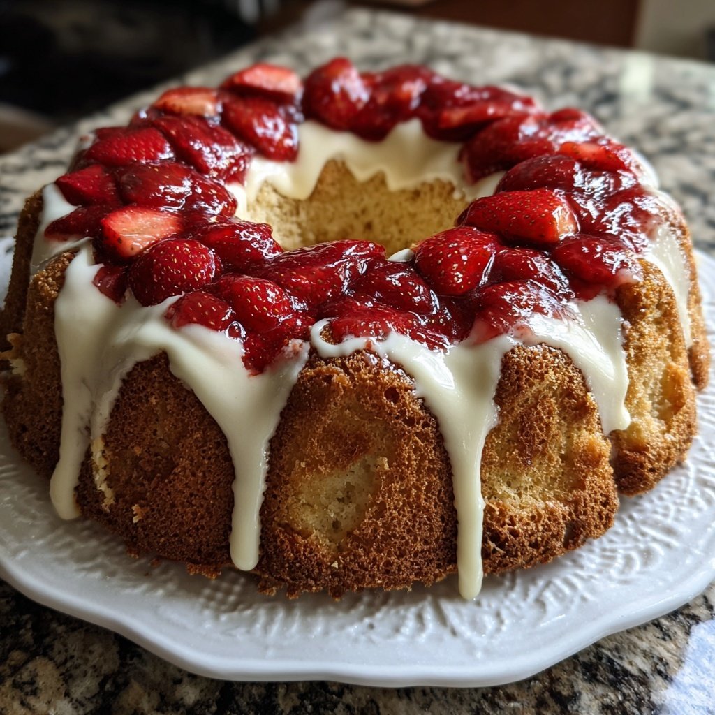 Erdbeerkuchen Mit Schmand